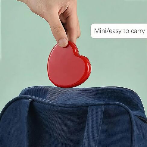 2 Pack Mini Travel Sewing Kit, Portable Travel Sewing Heart Shaped Organizer Box Kit for Traveler, Beginner DIY(Red) in Saudi Arabia
