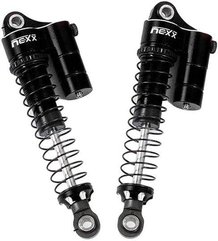 Nexx Racing Reservoir Shocks (4pcs) for 1/18 RC Crawler Redcat Ascent-18 - Remote Control Car, RC Cars, RC Crawler 1/18 4WD Nexx Racing Upgrade Parts (HELIDIRECT) (Black - 53mm) in Saudi Arabia