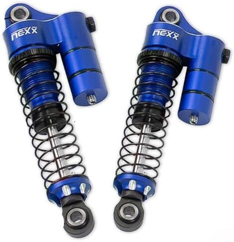 Nexx Racing Reservoir Shocks (4pcs) for 1/18 RC Crawler Redcat Ascent-18 - Remote Control Car, RC Cars, RC Crawler 1/18 4WD Nexx Racing Upgrade Parts (HELIDIRECT) (Black - 53mm) in Saudi Arabia
