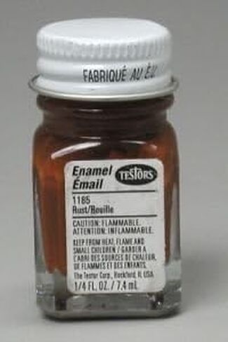 TES1185PT Flat Rust Enamel Paint .25oz Bottle by Testors Paints by Testors Paints and Supplies in Saudi Arabia