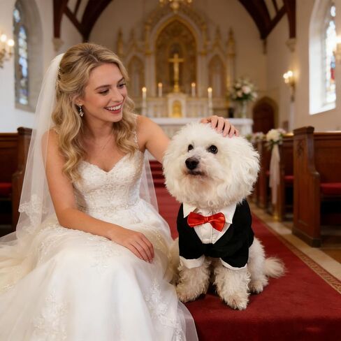 Dog Tuxedo Suit with Bow Tie Dog Shirt Puppy Clothes Formal Pet Tux Party Birthday Costume for Small Medium Dogs Pet Weding Attire Dress Up Cosplay Prince Costume Gentleman Apparel in Saudi Arabia