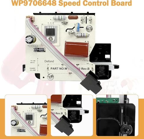 بديل Earthtec للتحكم في السرعة WP9706648 لخلاط حامل ويرلبول كيتشن إيد in Kuwait
