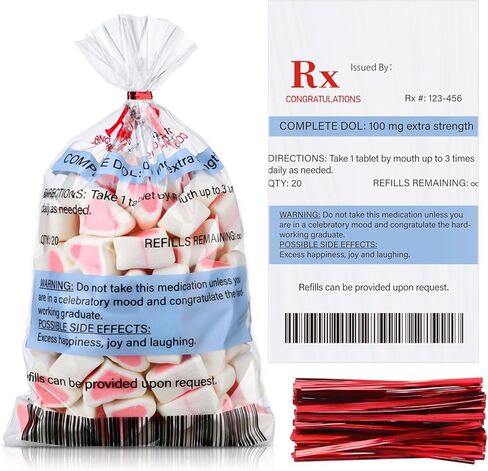 Yexiya 120 جهاز كمبيوتر شخصى سعيد بوريم علاج أكياس الهدايا السائبة 6 "× 10" أكياس الحلوى البلاستيكية لحزب بوريم لصالح عطلة هدية التفاف الزينة الحلوى جودي الإمدادات in Kuwait