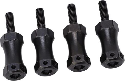 Wheel Extension Hex Drive Hub Adapter, Widen 20mm Steel Enhance Performance RC Extended Wheel Hex Coupler Black 42mm Length 12mm Hex Diameter for 1/10 RC Cars in Saudi Arabia