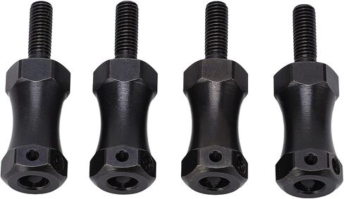 Wheel Extension Hex Drive Hub Adapter, Widen 20mm Steel Enhance Performance RC Extended Wheel Hex Coupler Black 42mm Length 12mm Hex Diameter for 1/10 RC Cars in Saudi Arabia