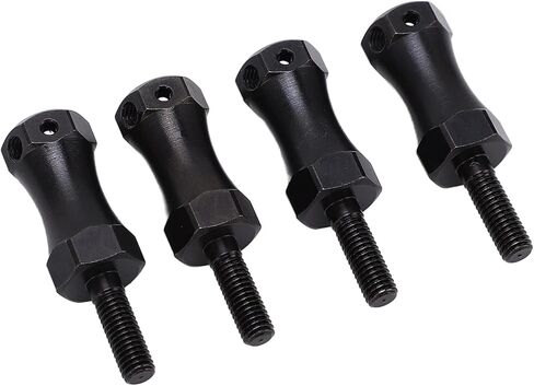 Wheel Extension Hex Drive Hub Adapter, Widen 20mm Steel Enhance Performance RC Extended Wheel Hex Coupler Black 42mm Length 12mm Hex Diameter for 1/10 RC Cars in Saudi Arabia