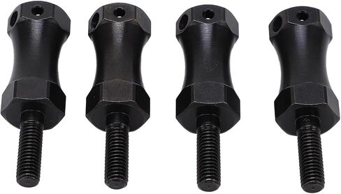 Wheel Extension Hex Drive Hub Adapter, Widen 20mm Steel Enhance Performance RC Extended Wheel Hex Coupler Black 42mm Length 12mm Hex Diameter for 1/10 RC Cars in Saudi Arabia