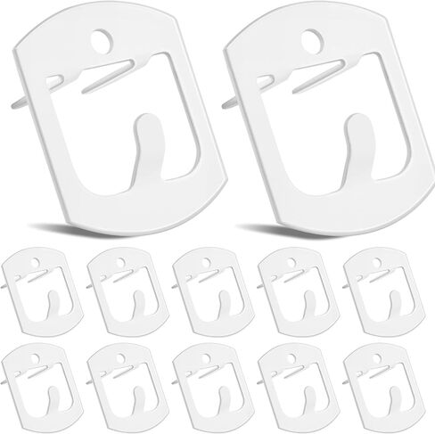 Claw Drywall Picture Hanger 12 Pcs White Wall Picture Frame Hanging Hooks No Damage Heavy Duty Wall Hangers 40Lbs Tool-Free Hooks for Hanging Picture Mirror Photo Poster Art Frame Home Office Decor in Saudi Arabia