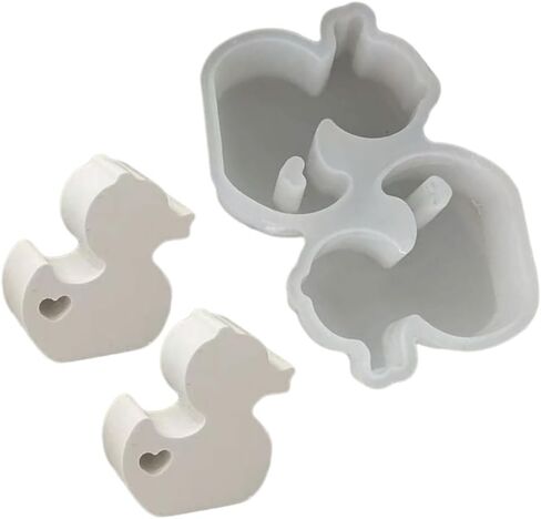 Silicone Molds for Candle Making 2-in-1 Duck Candle Molds, Duck Silicones Molds for Making Candle, Epoxy Resin Handmade Candle Mold Soap Making Molds Clay Molds Resin Mold Silicone Mold in Saudi Arabia