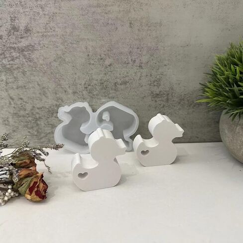 Silicone Molds for Candle Making 2-in-1 Duck Candle Molds, Duck Silicones Molds for Making Candle, Epoxy Resin Handmade Candle Mold Soap Making Molds Clay Molds Resin Mold Silicone Mold in Saudi Arabia
