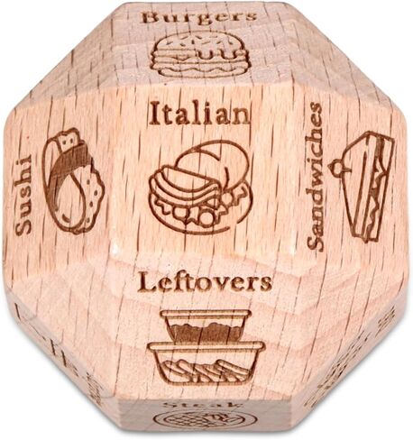 Date Night Dice Valentines Gift for Women Men Food Dice Funny Valentines Gifts for Boyfriend Husband Couples 5th Anniversary Santa Swap Dice Games 18 Sided in Saudi Arabia