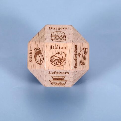 Date Night Dice Valentines Gift for Women Men Food Dice Funny Valentines Gifts for Boyfriend Husband Couples 5th Anniversary Santa Swap Dice Games 18 Sided in Saudi Arabia