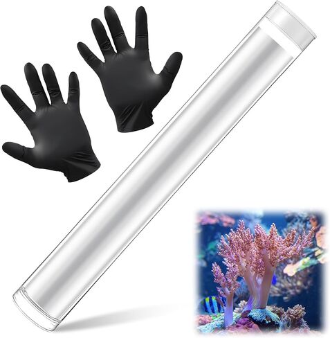 معجون إيبوكسي مع قفازات، معجون مرجاني صخري حي للشعاب البحرية، غراء لأحواض السمك آمن على الأسماك، عصا إيبوكسي آمنة للشعاب البيضاء الرمادية أو طحالب نباتية، مرجاني، حجر، خشب مائي، تجفيف سريع in Kuwait