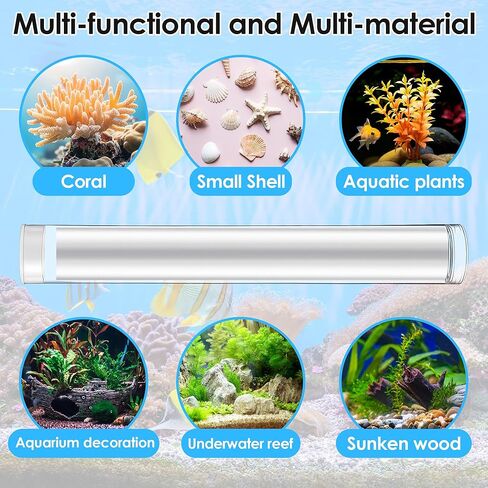 معجون إيبوكسي مع قفازات، معجون مرجاني صخري حي للشعاب البحرية، غراء لأحواض السمك آمن على الأسماك، عصا إيبوكسي آمنة للشعاب البيضاء الرمادية أو طحالب نباتية، مرجاني، حجر، خشب مائي، تجفيف سريع in Kuwait