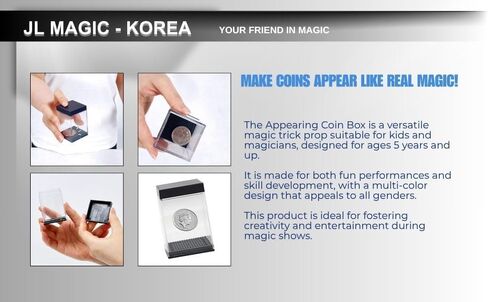 Coin Appearing Box Magic Prop (Reference to Half Dollar Coin) The Coin Appearing Box Delivers Visual Magic with Minimal Effort. in Kuwait