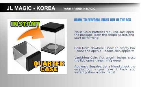 Coin Appearing Box Magic Prop (Reference to Half Dollar Coin) The Coin Appearing Box Delivers Visual Magic with Minimal Effort. in Kuwait