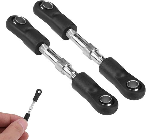 Niiyen RC Steering Rod, 2pcs/Set RC Car Steering Rod Servo Rod Servo Rod Link RC Servo Rod, Zd 6050 Ball Joint Tie Rod 1:16 Model Vehicle General(45mm) in Saudi Arabia