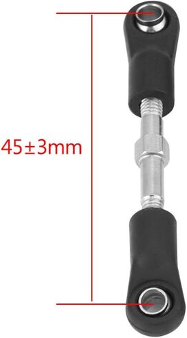 Niiyen RC Steering Rod, 2pcs/Set RC Car Steering Rod Servo Rod Servo Rod Link RC Servo Rod, Zd 6050 Ball Joint Tie Rod 1:16 Model Vehicle General(45mm) in Saudi Arabia
