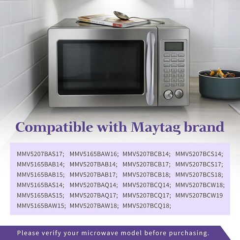 WPW10187840 W10187840 Microwave Door Handle Compatible with Maytag Replacement 1456048 AP6016574 PS2330289 EAP2330289 in Saudi Arabia