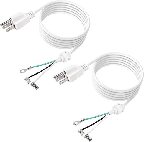 2 Pcs 9701025 Cord Power Compatible with Whirlpool, KitchenAid Stand Mixer, Replaces Part Numbers PS3489603 W10325327 W10325328 W10164882 W11396625 AP4926890 4176068 Various Models, White in Saudi Arabia