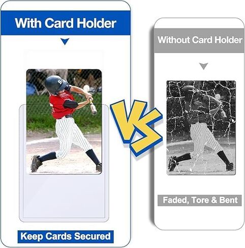 14 Pack Top-Loading Hard Plastic Sleeves,3"x4" Protectors for Trading, Baseball, and Game Cards. Durable Sports Card Holders in Saudi Arabia