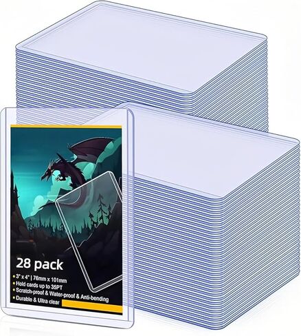 14 Pack Top-Loading Hard Plastic Sleeves,3"x4" Protectors for Trading, Baseball, and Game Cards. Durable Sports Card Holders in Saudi Arabia