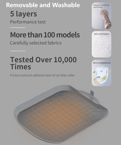 Large Electric Kitty Litter Box-APP Control, XXL Self-Cleaning Cat Litter Box - ONLY Tray（2 Pack） in Kuwait