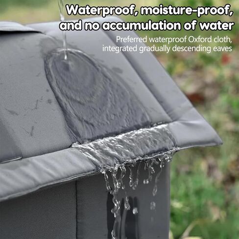 Outdoor Cat House, 2026 New Weatherproof Outside Cat House Can Accommodate 22lb, Stray Cats Dog Pad Houses, Outdoor Warm Feral Cat Dog Shelter with Removable, Medium in Kuwait