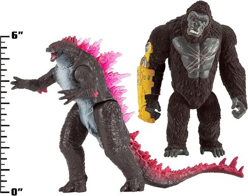 مجموعة MonsterVerse Real Feel Kong & Godzilla من قطعتين من بلاي مايتس تويز in Saudi Arabia