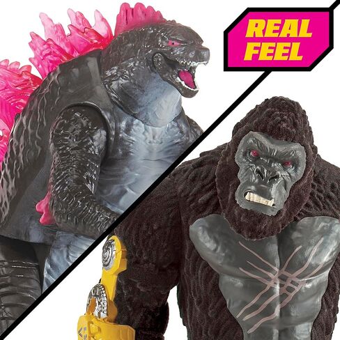 مجموعة MonsterVerse Real Feel Kong & Godzilla من قطعتين من بلاي مايتس تويز in Saudi Arabia