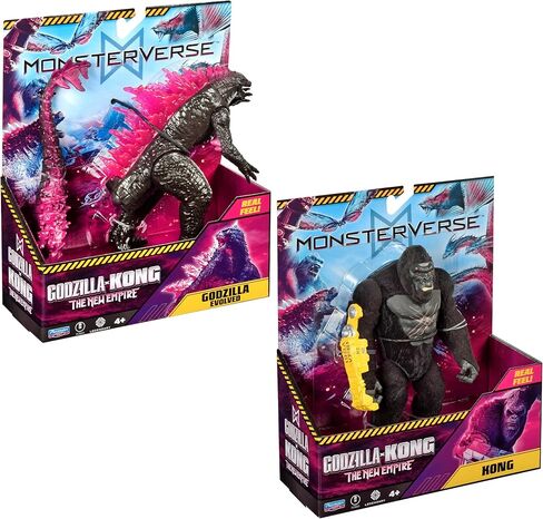 مجموعة MonsterVerse Real Feel Kong & Godzilla من قطعتين من بلاي مايتس تويز in Saudi Arabia