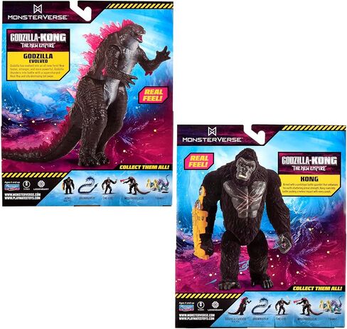 مجموعة MonsterVerse Real Feel Kong & Godzilla من قطعتين من بلاي مايتس تويز in Saudi Arabia