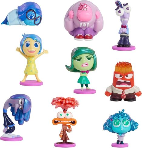 Just Play Disney and Pixar Inside Out 2 Collectible 9-Piece Figure Set, 2.3-inch Collectible Figurines, Kids Toys for Ages 3 Up in Saudi Arabia