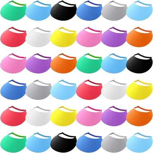 Retisee Summer Foam Visors for Kids Bulk Adjustable Sun Visor with Coil Bands Elastic Sun Protection Hat Golf Party Supplies in Saudi Arabia
