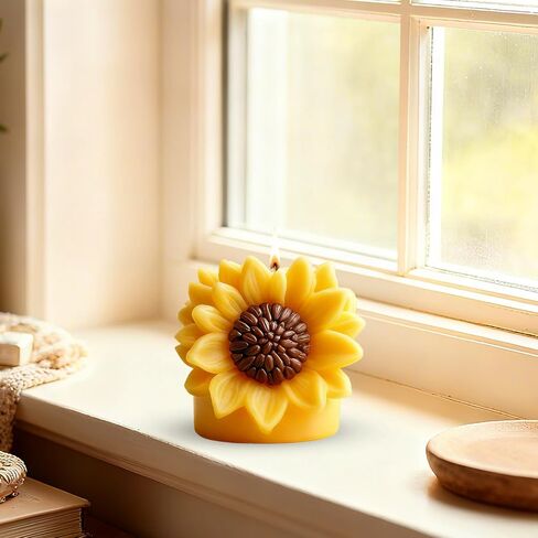 Sunflower Silicone Candle Mold, 3D Unique Flowers Pillar Candle Mold for Candle Making, Epoxy Resin Casting Molds for DIY Resin Craft, Handmade Wax Soap & Home Decoration in Saudi Arabia