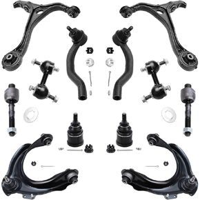 Detroit Axle - 13pc Front End Control Arms Kit for 97-06 Jeep TJ Wrangler, Control Arms Tie Rod Ends Ball Joints Sway Bar Links 1997 1998 1999 2000 2001 2002 2003 2004 2005 2006 Replacement in Kuwait