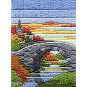 Bothy Threads DW14MLS15 24 x 17 cm Long Stitch Kit Seasons - Autumn Evening Counted Pattern in Saudi Arabia