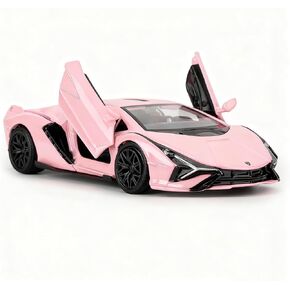 BDTCTK 1/36 Lamborghini Sián FKP37 Diecast Car Models, Zinc Alloy Toy Pull Back Vehicles Toy Cars for Toddlers Kids Boys Girls Gift (Pink) in Saudi Arabia