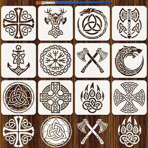 FINGERINSPIRE 8 أنماط من استنسل الطائرة مقاس 7.9x7.9 بوصة استنسل طيران الحيوانات الأليفة قالب رسم مسارات الطيران وقوالب السحب مع فرشاة للجدران والأثاث والمشاريع الفنية DIY in Kuwait