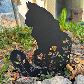 Pet Grave Markers Cat Metal Yard Art Cat Memorial Gifts for Loss of Cats Grave Decorations for Cemetery Garden Decor for Outside Pet Loss Sympathy Gift Memorial Plaque in Saudi Arabia
