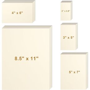 100 ورقة، 20 لونًا، 5 ورق حرفي بأحجام متنوعة، 200 جرامًا للمتر المربع/75 رطلًا من الورق الفاخر لصناعة البطاقات اليدوية، وبطاقات المعايدة، والدعوات، وطباعة المكتب، والرسم in Kuwait