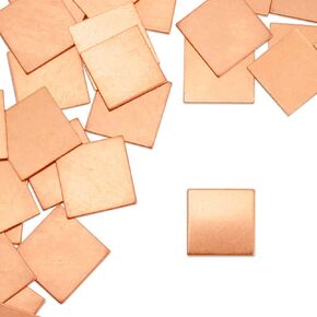 ImpressArt - Square, 1/2", Premium Metal Stamping Blanks (24 Pack) (Copper) in Kuwait