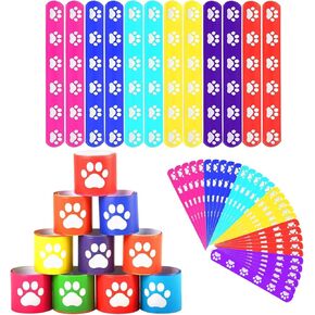 TOQI 40 قطعة من الأساور المطبوعة بمخالب الكلاب، أساور هدايا لحفلات الكلاب للأطفال وديكورات حفلات الحيوانات الأليفة بطبعة مخالب للحيوانات الأليفة وحفلات أعياد الميلاد (كلب) in Kuwait