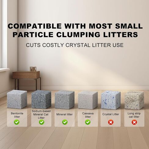 Automatic Litter Box, Open-Top Self Cleaning Litter Box for Multiple Cats, Large Space with Low Entry, Dual Safety Sensors, Quiet Operation, Compatible with Clumping Litter, Odor Control in Saudi Arabia