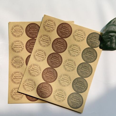 20sheets F14 Vintage Baking Just Now Kraft Paper Stickers Envelope Sealing Stationery Décor in Saudi Arabia