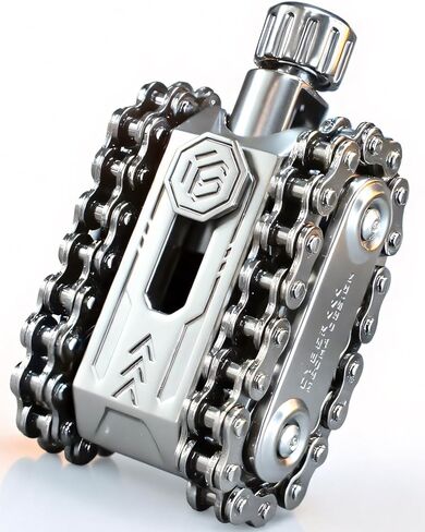 ألعاب فيدجيت المعدنية للبالغين - ألعاب فيدجيت سلايدر رولر سلسلة فيدجيت تانك، لعبة تخفيف الضغط عن طريق اللمس لدراسة العمل المكتبي، لعبة مكتب EDC للبالغين المصابين باضطراب فرط الحركة ونقص الانتباه والتوحد (أسود) in Kuwait