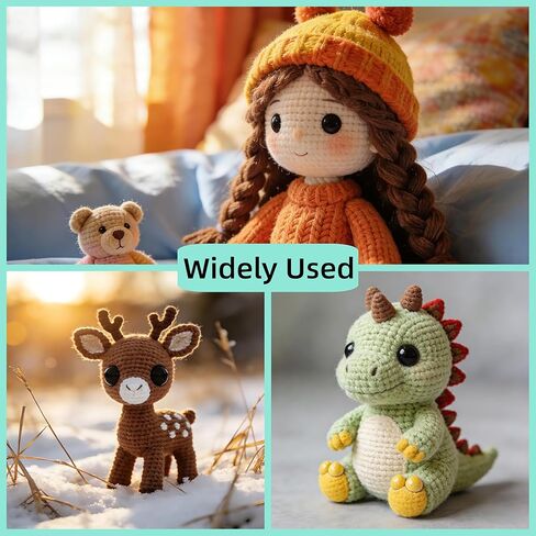 Hukiwow 40 قطعة 40 مم عيون أمان وغسالات 40 مم عيون أمان كبيرة كبيرة حرفية سوداء بلاستيكية كروشيه لصنع الدمى على شكل حيوانات كروشيه in Kuwait