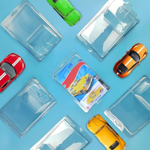 48 Pcs Clear Protector Cases Model Car Clamshell Cases Display Case, Clear Protective Packs Car Blister Pack Covers Compatible with Hot-Wheels for Storage, 7.5 x 5 x 2 Inch in Saudi Arabia
