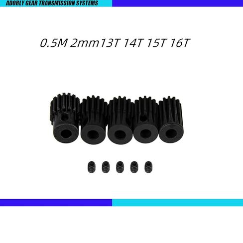 0.5 Mod 2 مللي متر رمح ترس مجموعة تروس 13T 14T 15T 16T ل Traxxas TRX4M 1/18 RC محرك زاحف ترس ترقيات in Saudi Arabia