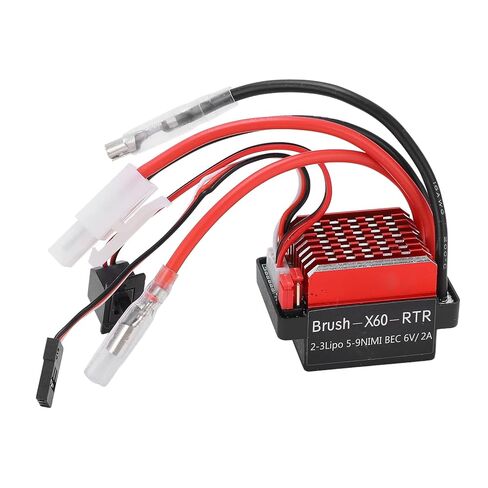 محرك RC المصقول، 540 درجة التواء عالية، وضع مزدوج منخفض الضوضاء، محرك مصقول منخفض الجهد 360A ESC لسيارات RC SUV(20T) in Kuwait